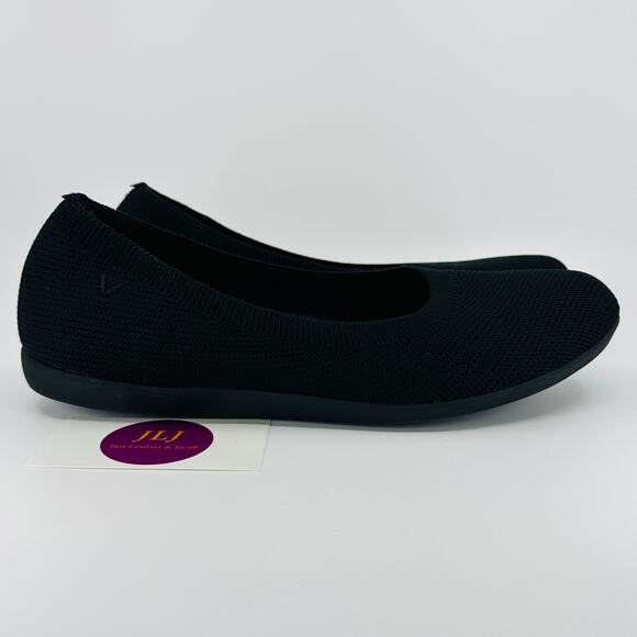 Vivaia Women's Claire Walker Black Round-Toe Walking Flats Size 43 EU/ 11 US - Picture 1 of 12